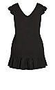 In Ruffle Dress - black