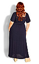 Summer Knot Maxi Dress - navy