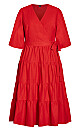 English Rose Maxi Dress - red