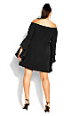 Romantic Sleeve Dress - black