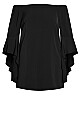 Romantic Sleeve Dress - black