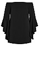 Romantic Sleeve Dress - black