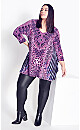 Plus Size Bettina Bling Tunic - purple