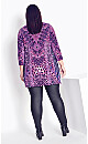 Plus Size Bettina Bling Tunic - purple