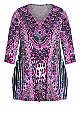 Plus Size Bettina Bling Tunic - purple