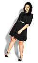 Precious Elbow Sleeve Dress - black