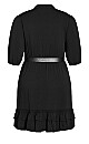 Precious Elbow Sleeve Dress - black