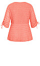 Romance Tie Top - peach