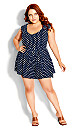 Love Spot Playsuit - navy spot