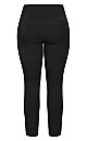 Asha Split Front Pant - black