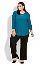 Plus Size Majestic Jewel Top - teal