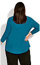 Plus Size Majestic Jewel Top - teal