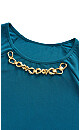 Plus Size Majestic Jewel Top - teal