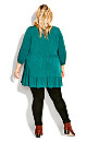 Plus Size Marissa Plain Tunic - jade