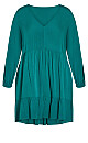 Plus Size Marissa Plain Tunic - jade