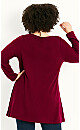 Plus Size Soft Touch Tunic - berry