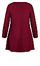 Plus Size Soft Touch Tunic - berry