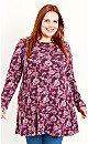 Floral Tunic - red