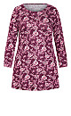 Floral Tunic - red