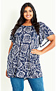 Paisley Tunic - blue