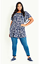 Paisley Tunic - blue