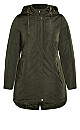 Padded Parka Coat - khaki