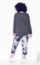 Plus Size Tie Dye Jogger - lavender