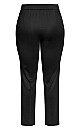 Ponte Straight Leg Trouser - black