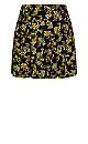 Sorrento Floral Skirt - black