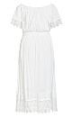 Sun Crochet Maxi Dress - ivory