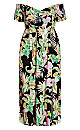 Samira Floral Maxi Dress - black