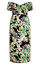 Samira Floral Maxi Dress - black