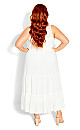 Tiered Crochet Maxi Dress - ivory