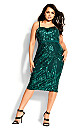 Sequin Sofia Dress - emerald