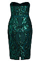 Sequin Sofia Dress - emerald