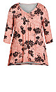 Valerie Print Top - pink