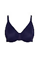 Plus Size Fashion Smooth Caress Bra - indigo