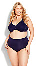 Plus Size Seamless Full Brief - indigo