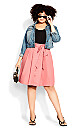 Uptown Short Sleeve Dress - pink