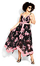 Pretty Roses Dress - black