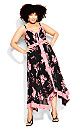 Pretty Roses Dress - black