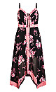 Pretty Roses Dress - black