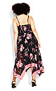 Pretty Roses Dress - black