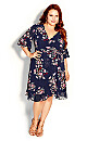 Dainty Dress - navy floral