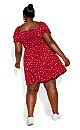 Rain Mini Dress - red daisy