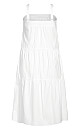 In Tiers Maxi Dress - ivory