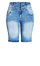 Corset Knee Short - mid denim