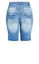 Corset Knee Short - mid denim