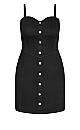 Buttoned Up Pinafore - black wash