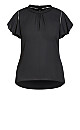 Kiss Me Quick Short Sleeve Top - black